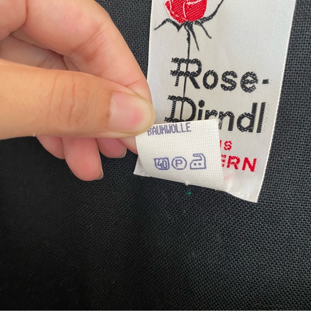 VTG Rose Dirndl Womens Sz 40 German Folk Dress Oktoberfest Embroidered Floral - Picture 15 of 15